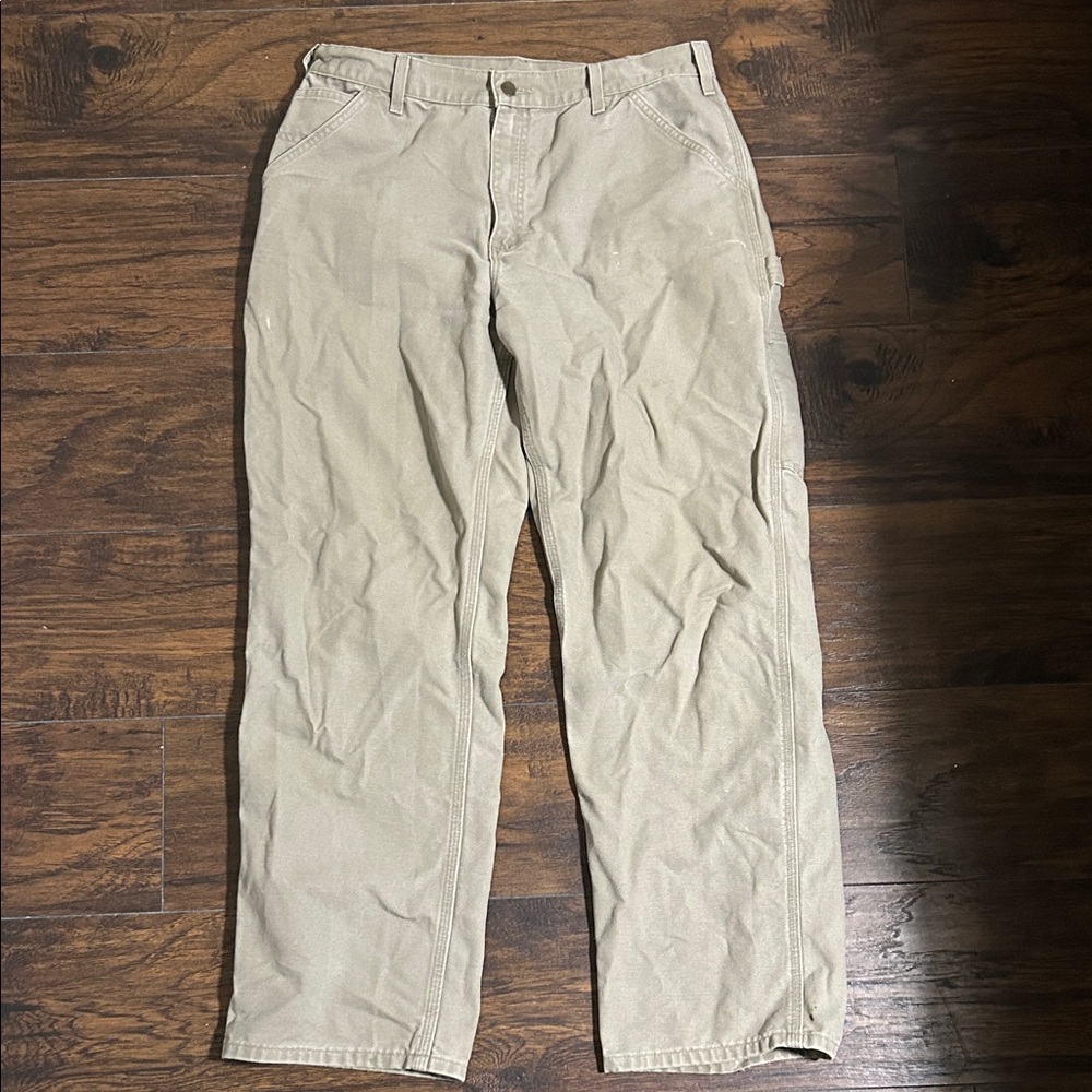 Carhartt Loose Straight Washed Duck Dungaree Work Pant